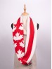 CANADA MAPLE LEAVES LOOP SCARF